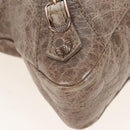 Balenciaga The Giant First Hand Bag Leather 2way Beige 285433 Auth yk21029SAM-12