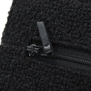CHANEL Rhinestone Turn Lock Chain Bag Tweed Beads Black Silver CC Auth yk21033SM-18