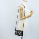 CHANEL Rhinestone Turn Lock Chain Bag Tweed Beads Black Silver CC Auth yk21033SM-29