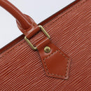LOUIS VUITTON Epi Sac Triangle Hand Bag Brown M52093 LV Auth yk21038-16