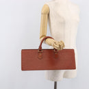 LOUIS VUITTON Epi Sac Triangle Hand Bag Brown M52093 LV Auth yk21038-23