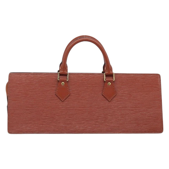 LOUIS VUITTON Epi Sac Triangle Hand Bag Brown M52093 LV Auth yk21038