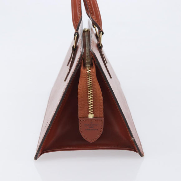 LOUIS VUITTON Epi Sac Triangle Hand Bag Brown M52093 LV Auth yk21038