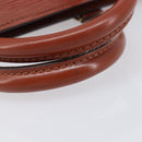 LOUIS VUITTON Epi Sac Triangle Hand Bag Brown M52093 LV Auth yk21038-8