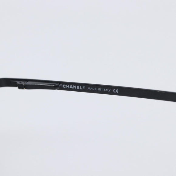 CHANEL Sunglasses Metal Black CC Auth yk21042M