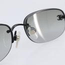 CHANEL Sunglasses Metal Black CC Auth yk21042M-12