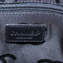 CHANEL Wild Stitch Boston Bag Leather Black Gold CC Auth yk21043SAM-22