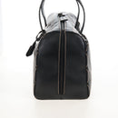 CHANEL Wild Stitch Boston Bag Leather Black Gold CC Auth yk21043SAM-4