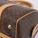 CELINE Macadam Canvas Hand Bag PVC Leather Brown Gold Auth yk21046V-10