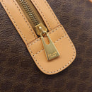 CELINE Macadam Canvas Hand Bag PVC Leather Brown Gold Auth yk21046V-17