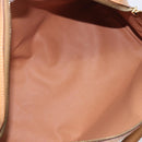 CELINE Macadam Canvas Hand Bag PVC Leather Brown Gold Auth yk21046V-18