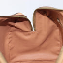 CELINE Macadam Canvas Hand Bag PVC Leather Brown Gold Auth yk21046V-20