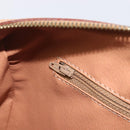 CELINE Macadam Canvas Hand Bag PVC Leather Brown Gold Auth yk21046V-21
