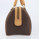 CELINE Macadam Canvas Hand Bag PVC Leather Brown Gold Auth yk21046V-5