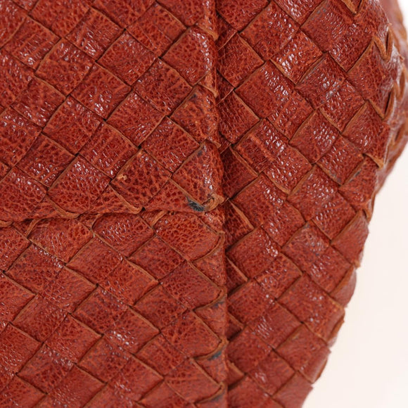 Bottega Veneta INTRECCIATO Cabas Hand Bag Leather Brown 113129 Auth yk21049SAM