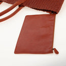 Bottega Veneta INTRECCIATO Cabas Hand Bag Leather Brown 113129 Auth yk21049SAM-22