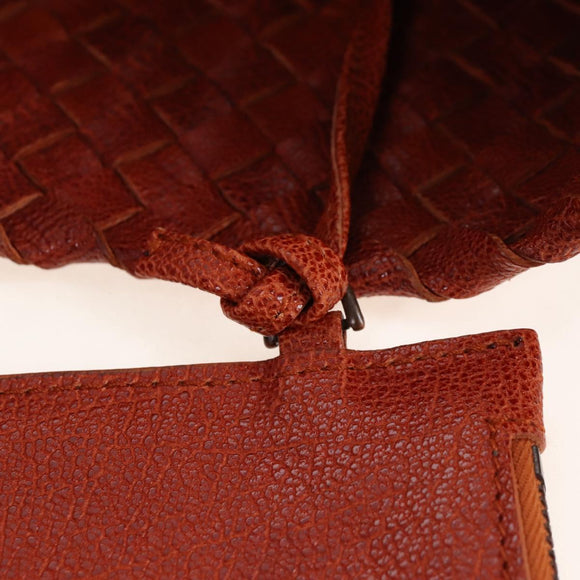 Bottega Veneta INTRECCIATO Cabas Hand Bag Leather Brown 113129 Auth yk21049SAM