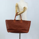 Bottega Veneta INTRECCIATO Cabas Hand Bag Leather Brown 113129 Auth yk21049SAM-25