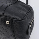 GUCCI GG Canvas Guccissima Hand Bag Black Silver 232958 Auth yk21051V-10