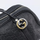 GUCCI GG Canvas Guccissima Hand Bag Black Silver 232958 Auth yk21051V-14