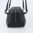GUCCI GG Canvas Guccissima Hand Bag Black Silver 232958 Auth yk21051V-5