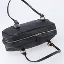 GUCCI GG Canvas Guccissima Hand Bag Black Silver 232958 Auth yk21051V-6