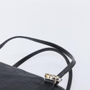 GUCCI GG Canvas Guccissima Hand Bag Black Silver 232958 Auth yk21051V-8