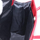 Saint Laurent Hand Bag Canvas Red Silver Auth yk21056V-18