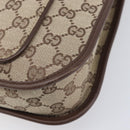 GUCCI GG Canvas Shoulder Bag Beige Silver 001 4198 Auth yk21057SAV-10