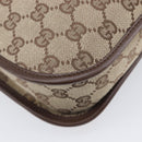 GUCCI GG Canvas Shoulder Bag Beige Silver 001 4198 Auth yk21057SAV-13