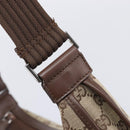 GUCCI GG Canvas Shoulder Bag Beige Silver 001 4198 Auth yk21057SAV-14