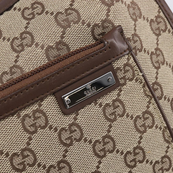 GUCCI GG Canvas Shoulder Bag Beige Silver 001 4198 Auth yk21057SAV