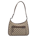 GUCCI GG Canvas Shoulder Bag Beige Silver 001 4198 Auth yk21057SAV-2