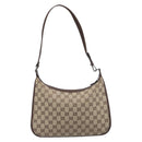 GUCCI GG Canvas Shoulder Bag Beige Silver 001 4198 Auth yk21057SAV-3