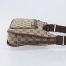 GUCCI GG Canvas Shoulder Bag Beige Silver 001 4198 Auth yk21057SAV-4