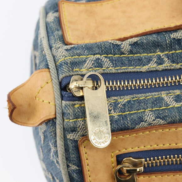 LOUIS VUITTON Monogram Denim Neo Speedy Hand Bag Blue M95019 LV Auth yk21062V