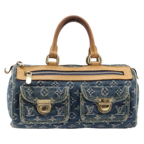 LOUIS VUITTON Monogram Denim Neo Speedy Hand Bag Blue M95019 LV Auth yk21062V