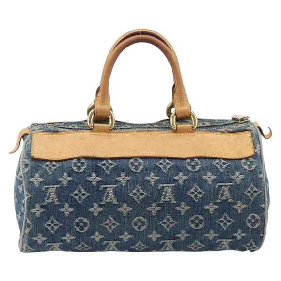 LOUIS VUITTON Monogram Denim Neo Speedy Hand Bag Blue M95019 LV Auth yk21062V
