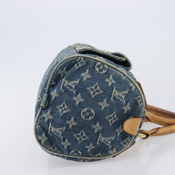 LOUIS VUITTON Monogram Denim Neo Speedy Hand Bag Blue M95019 LV Auth yk21062V