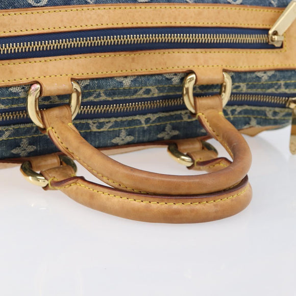 LOUIS VUITTON Monogram Denim Neo Speedy Hand Bag Blue M95019 LV Auth yk21062V