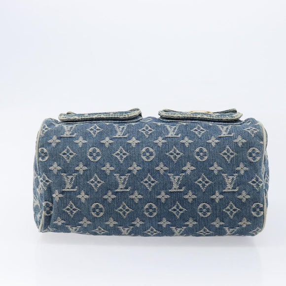 LOUIS VUITTON Monogram Denim Neo Speedy Hand Bag Blue M95019 LV Auth yk21062V