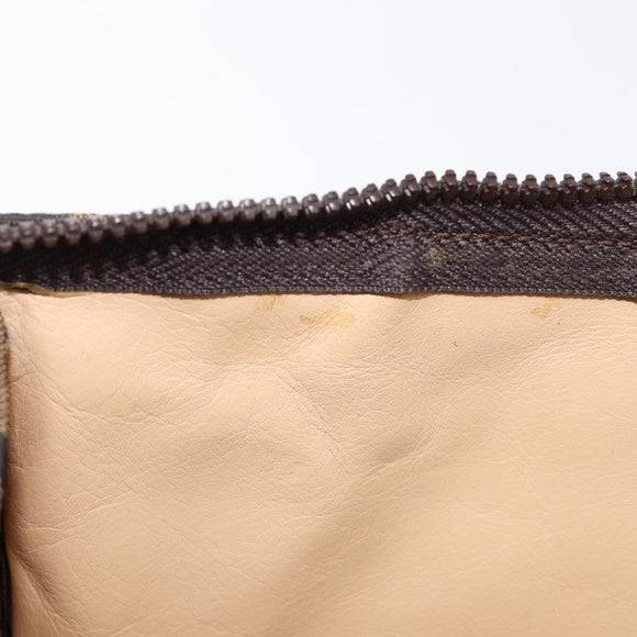 FENDI Zucca Canvas Clutch Bag Black Brown Auth yk21063A