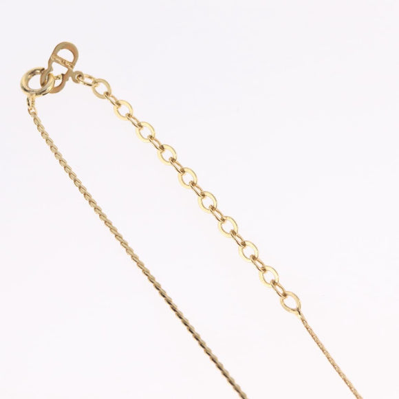 Christian Dior Necklace Metal Gold Auth yk21065M