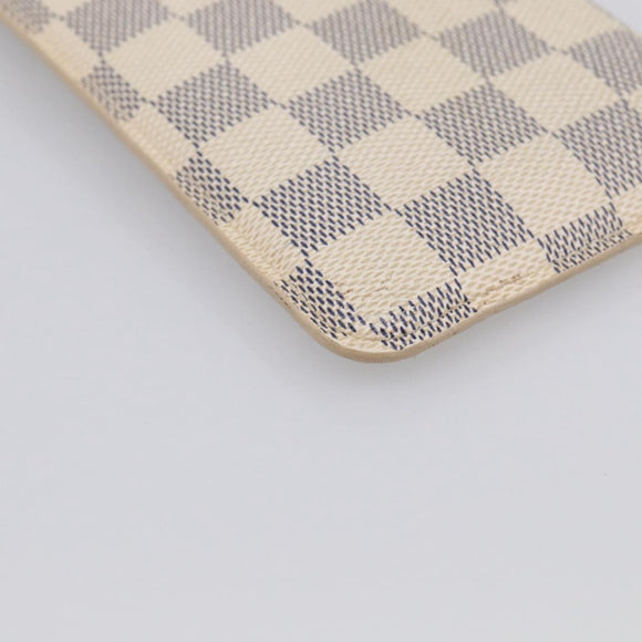 LOUIS VUITTON Azur Etui A Lunettes MM Glasses Case N60025 LV Auth yk21067A