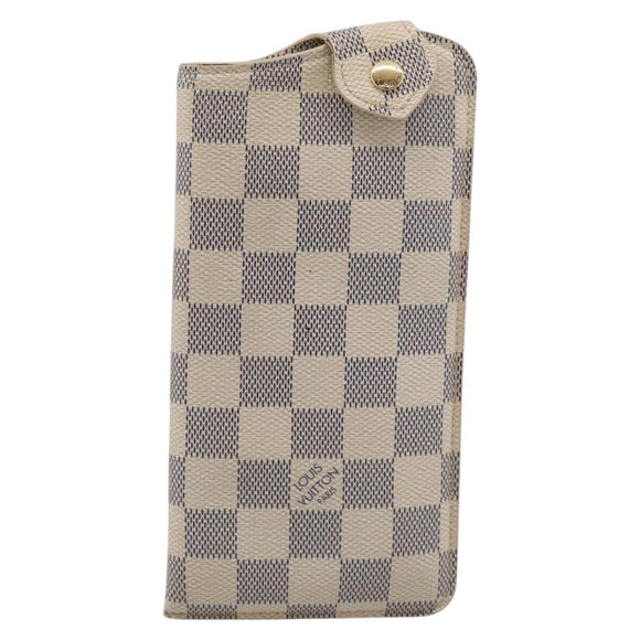 LOUIS VUITTON Azur Etui A Lunettes MM Glasses Case N60025 LV Auth yk21067A