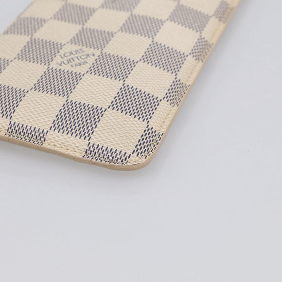LOUIS VUITTON Azur Etui A Lunettes MM Glasses Case N60025 LV Auth yk21067A