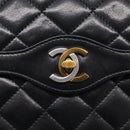 CHANEL Chain Matelasse Bag Leather Paris Limited Black Gold CC Auth yk21072SAV-14