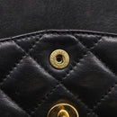 CHANEL Chain Matelasse Bag Leather Paris Limited Black Gold CC Auth yk21072SAV-19