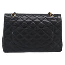CHANEL Chain Matelasse Bag Leather Paris Limited Black Gold CC Auth yk21072SAV-3