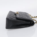 CHANEL Chain Matelasse Bag Leather Paris Limited Black Gold CC Auth yk21072SAV-5